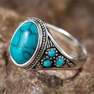 Turquoise Silver Women's Ring